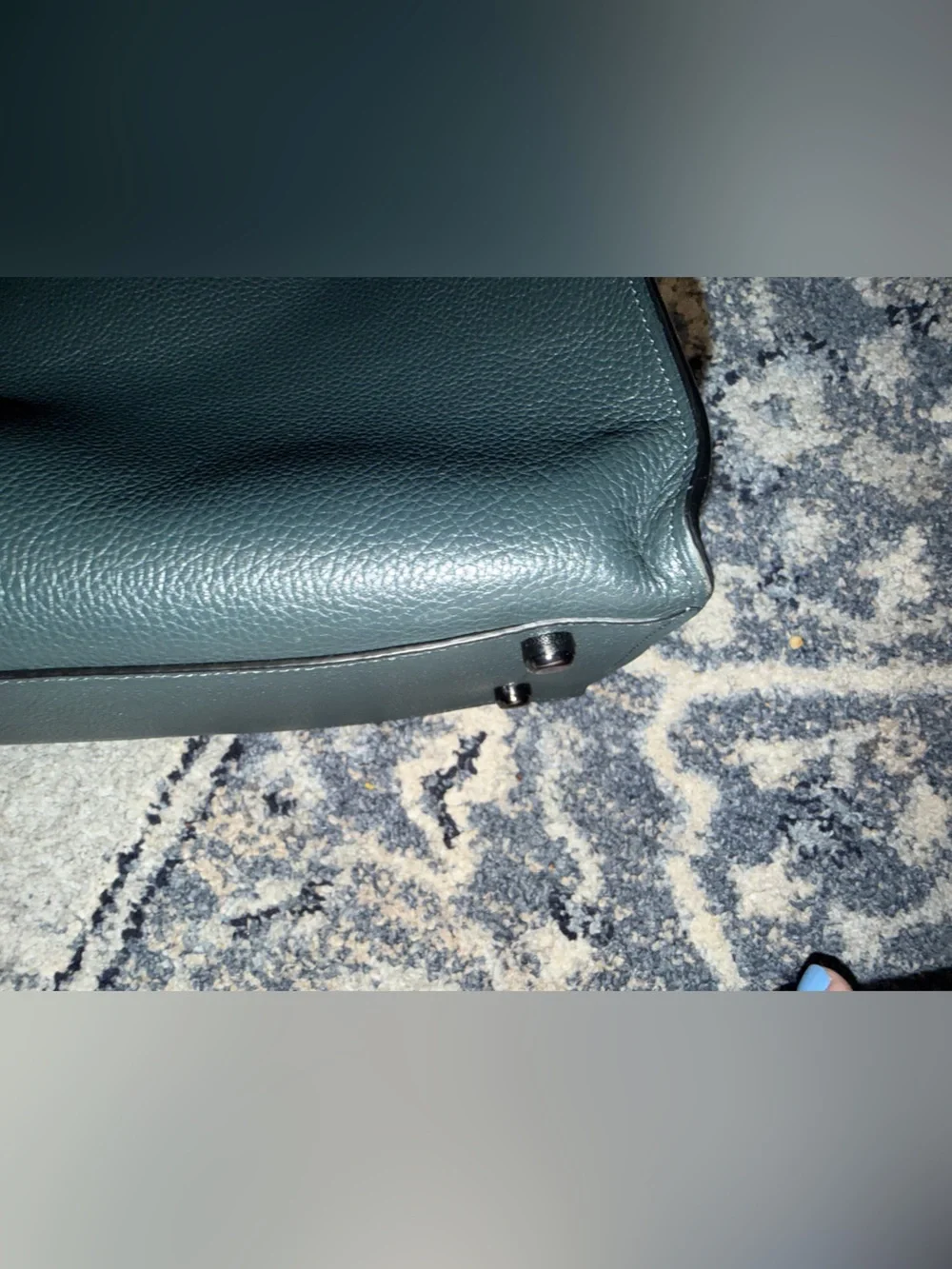 EUC COACH Charlie Carryall Crossbody Dark Green Larger Than 28 Size L: 14